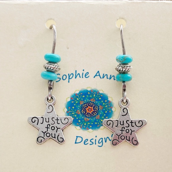 "Just for You" Turquoise Howlite Set - Picture 5 of 7